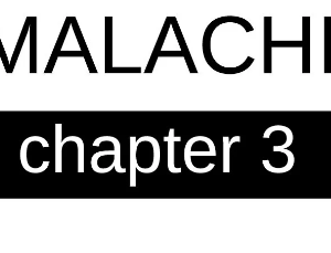 Malachi - Chapter 3