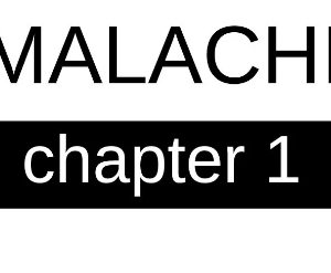 Malachi - Chapter 1