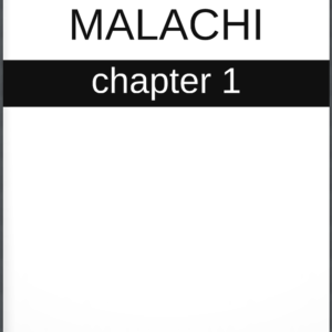 Malachi - Chapter 1
