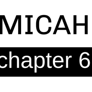 Micah - Chapter 6