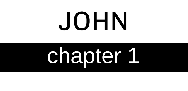John - Chapter 1