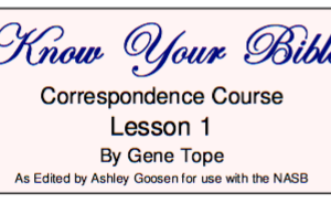 KYB - Lesson 1