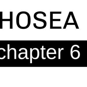 Hosea - Chapter 6
