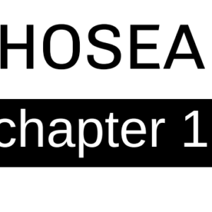 Hosea - Chapter 1