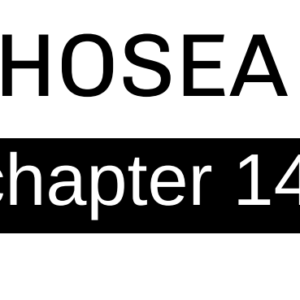 Hosea - Chapter 14