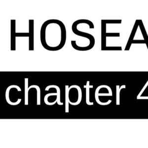 Hosea - Chapter 4