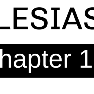 Ecclesiastes - Chapter 10