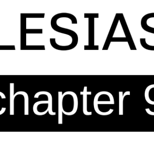 Ecclesiastes - Chapter 9