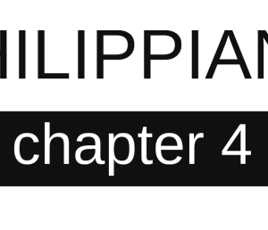 Philippians - Chapter 4