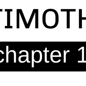 2 Timothy - Chapter 1