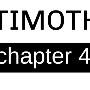 2 Timothy - Chapter 4