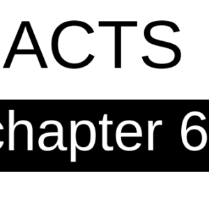 Acts - Chapter 6