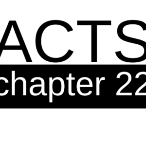 Acts - Chapter 22
